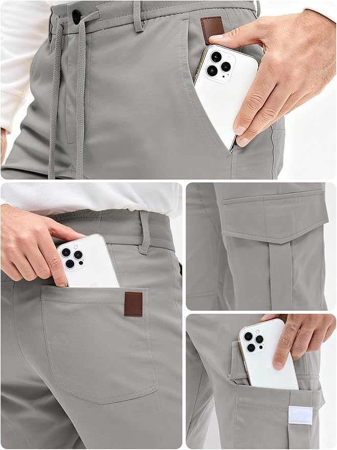 Cargo 4-way stretch SpandexDry Pants - Silver