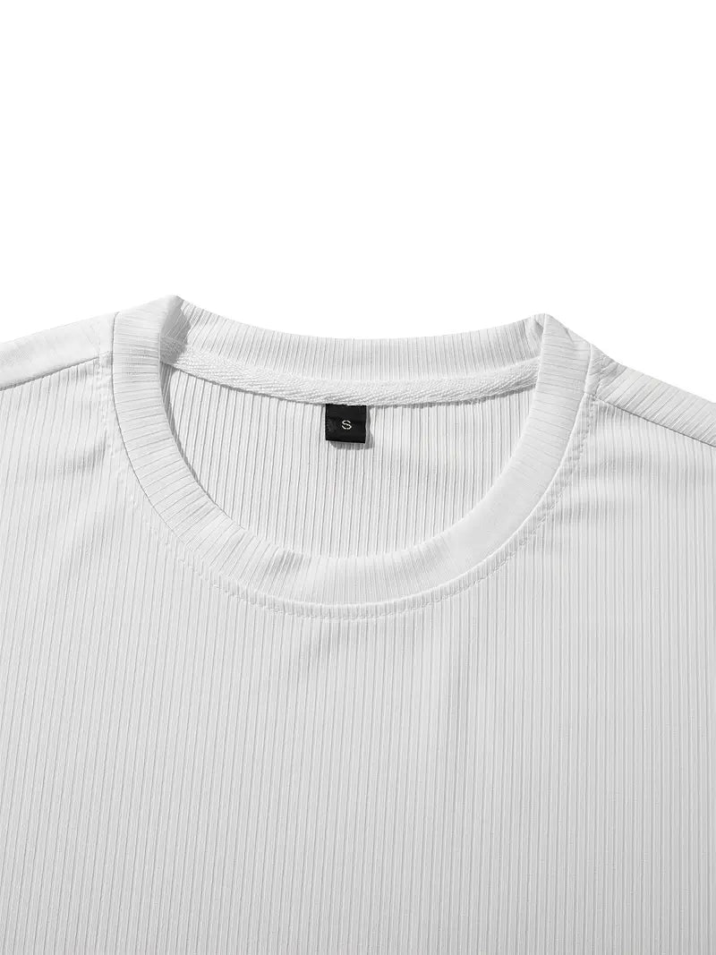 Cedro Drop Needle Texture Oversize Tee - Cream