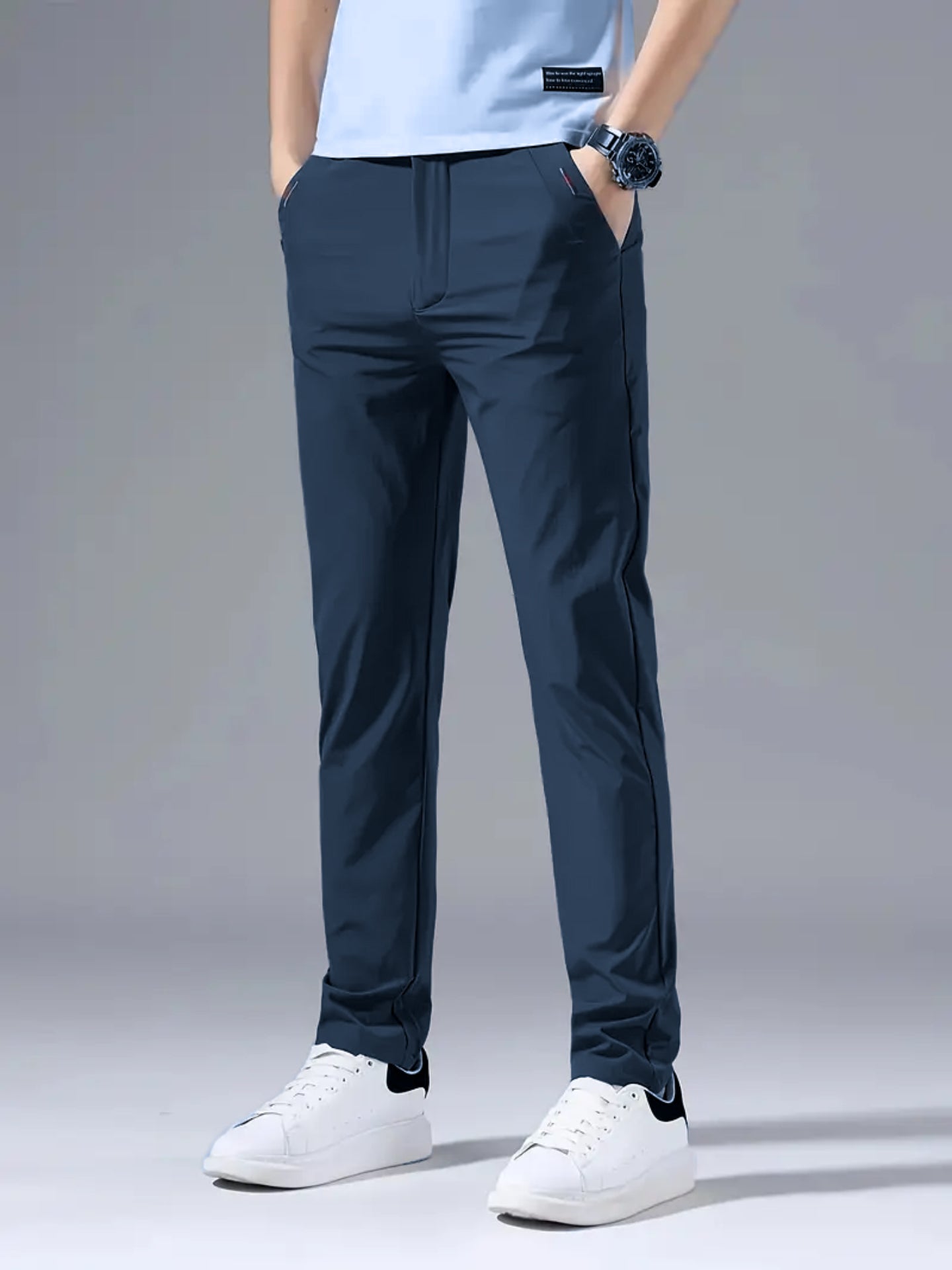 EasyFlex Spandexdry Pant with Button - Navy