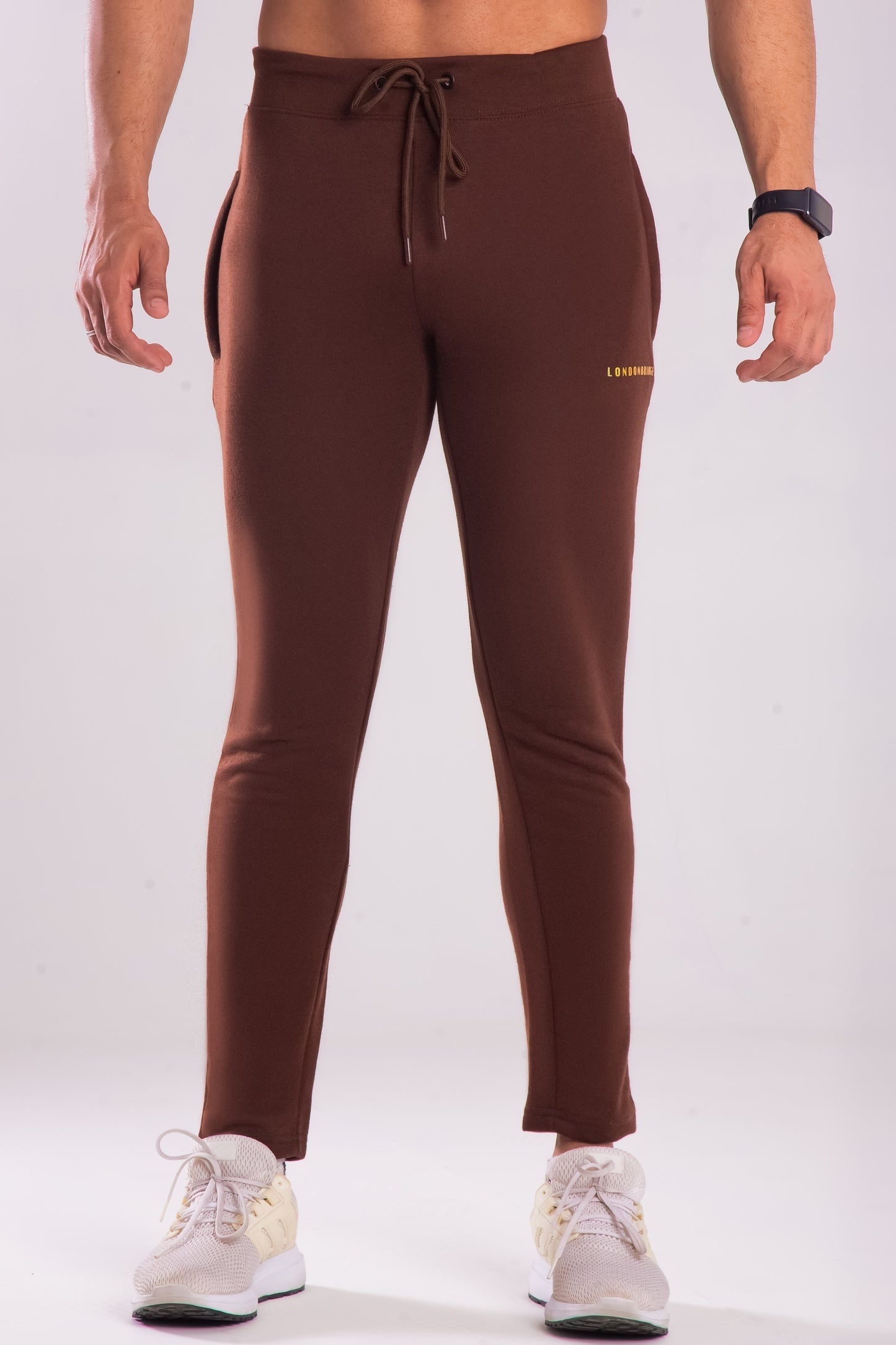 Rivet Cotton Terry Trouser - Chocolate