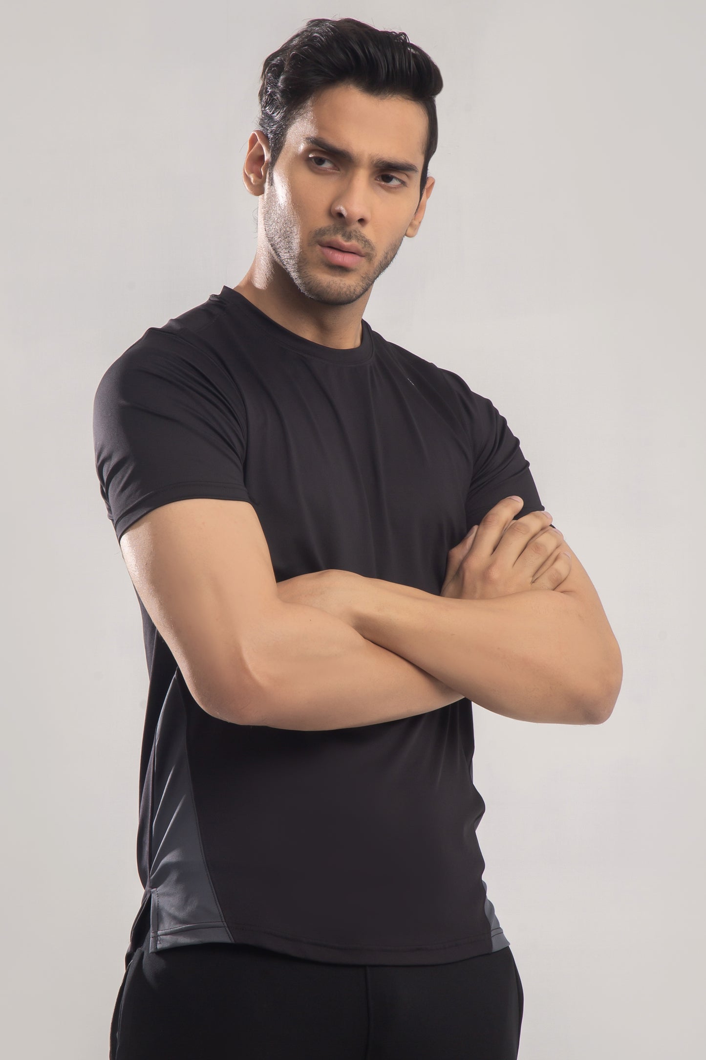 Shark SpandexDry Tee in Black