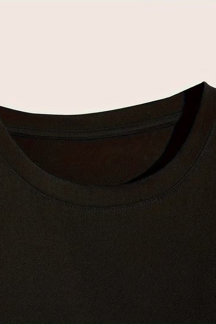 Ace Spandexdry Oversize T-Shirts - Black