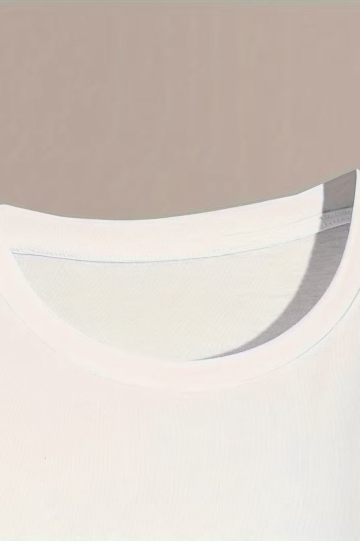 Ace Spandexdry Oversize T-Shirts - White