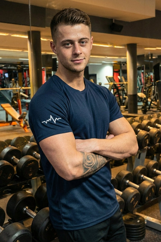 Bolt Spandexdry T-Shirts - Navy