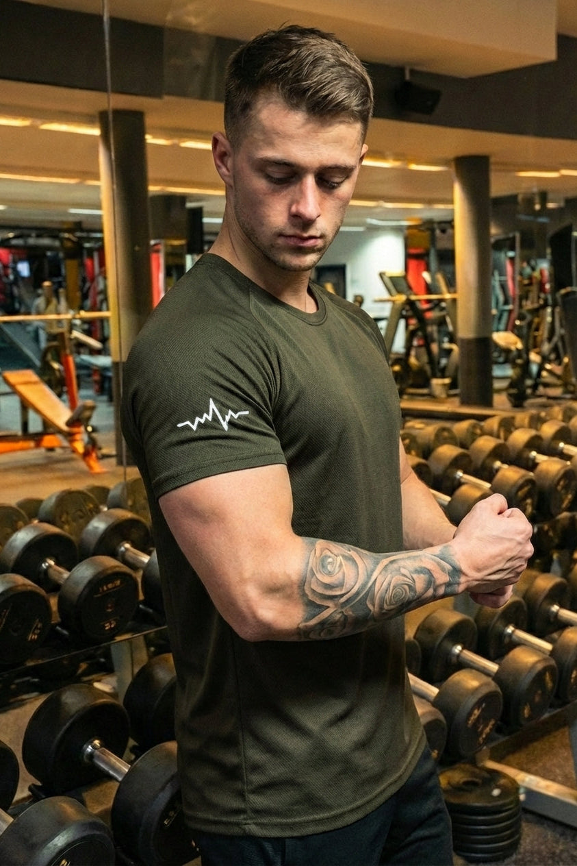 Minimal Spandexdry T-Shirts - Olive