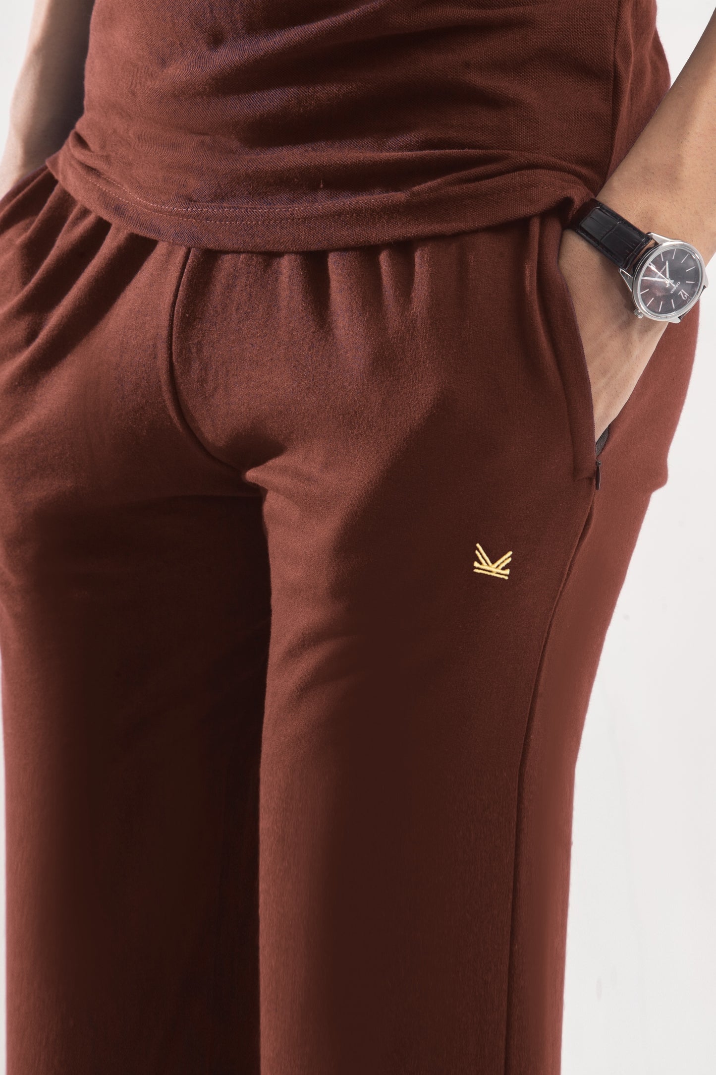 King Chocolate Slimfit Cotton Terry Trouser