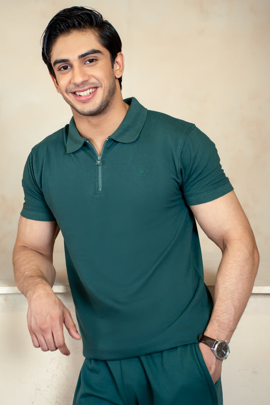 Limitless All Sea Zip Cotton Polo