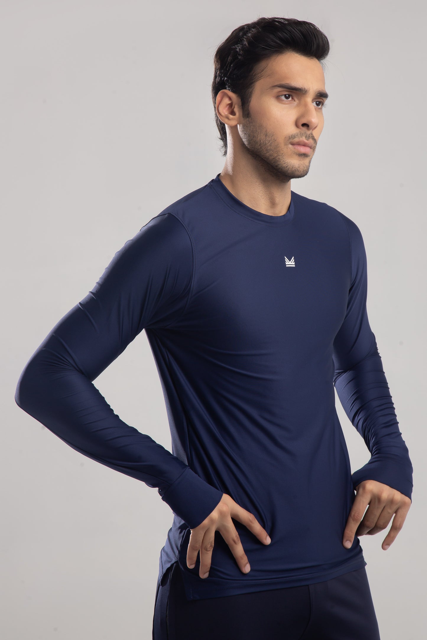 Viper Fullsleeve SpandexDry Tee in Navy
