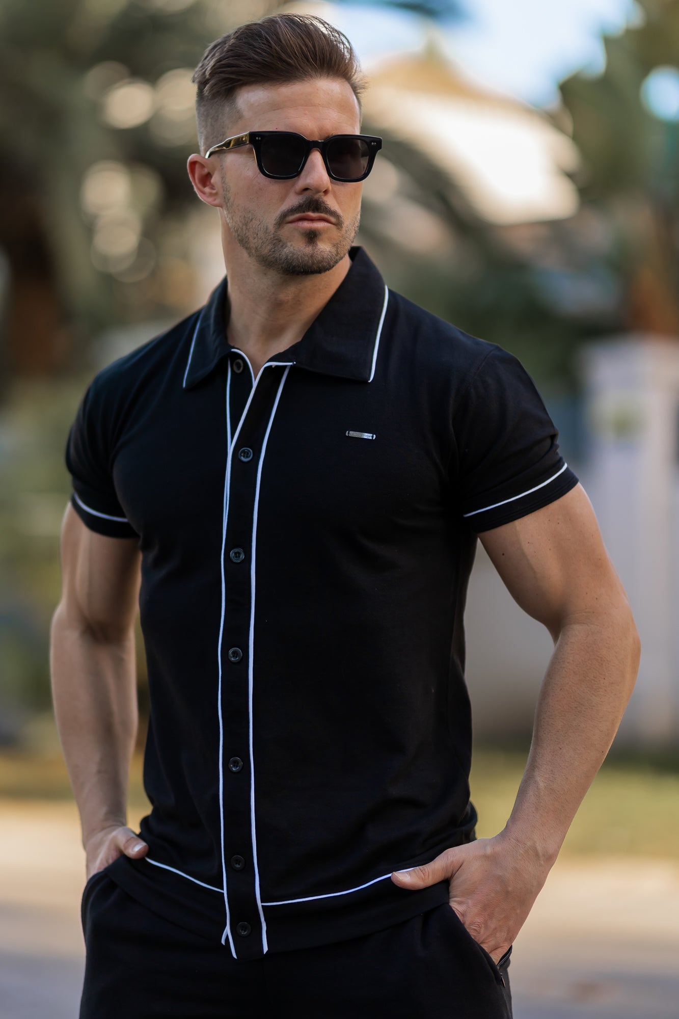 Cedro Cotton Shirt Black