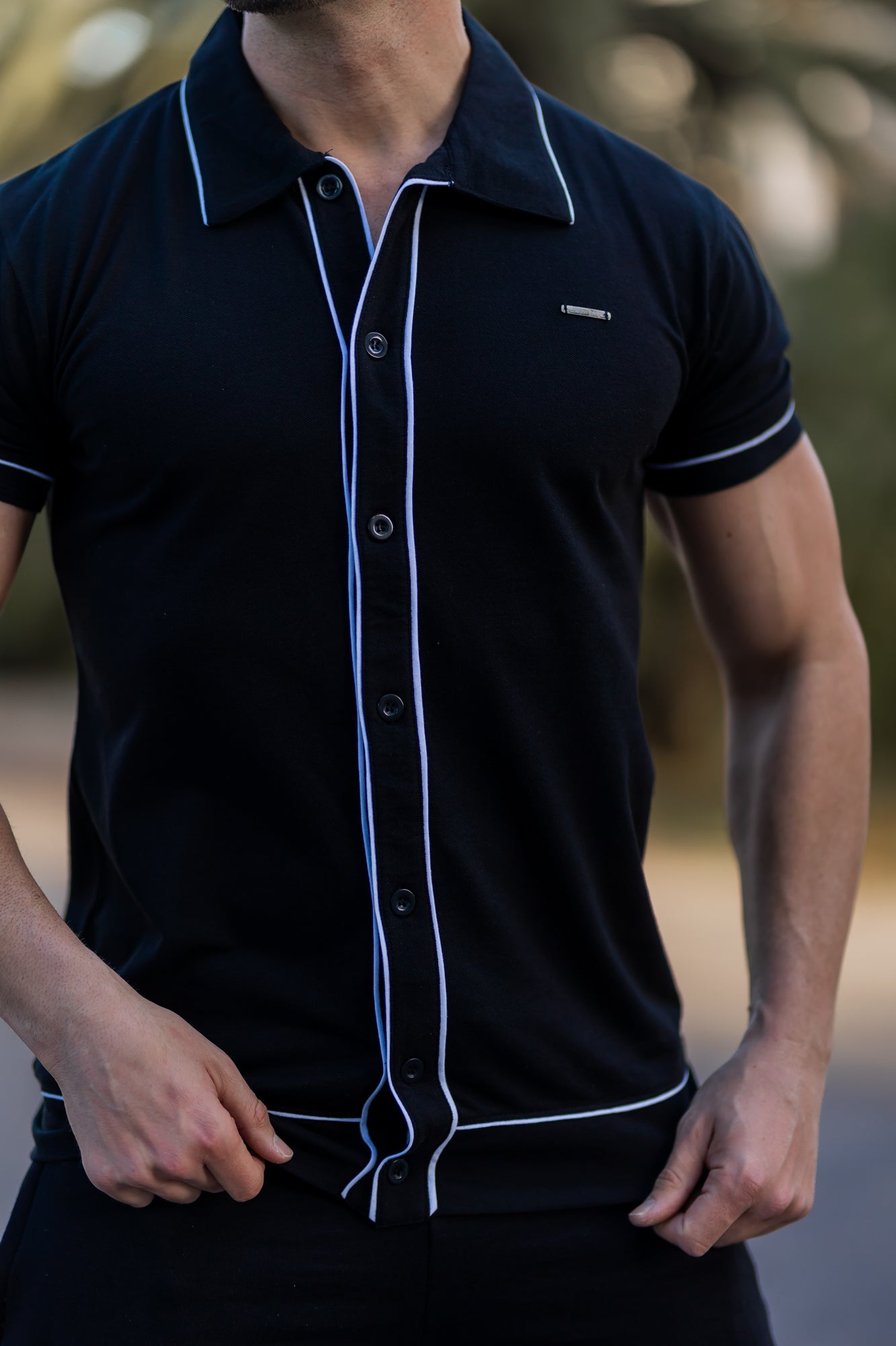 Cedro Cotton Shirt Black