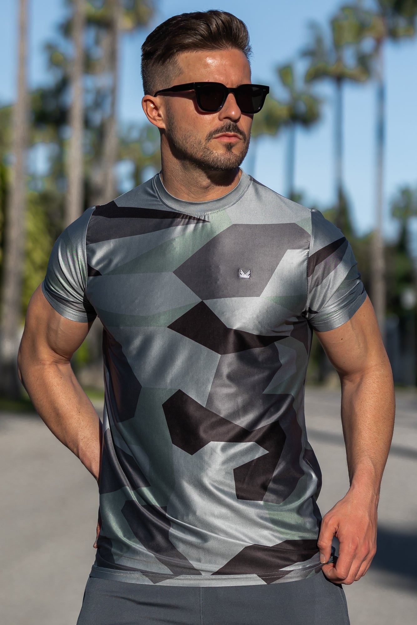 Assault Camo SpandexDry Tee - Grey
