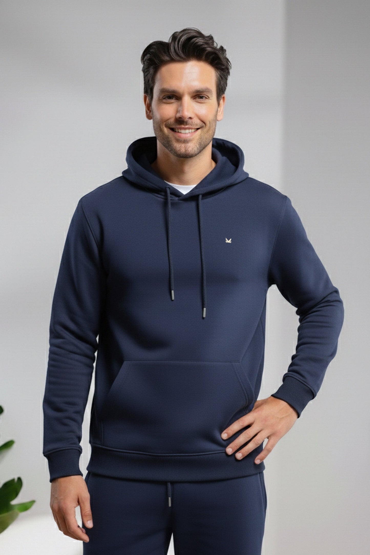 Core Slimfit hoodie - Navy