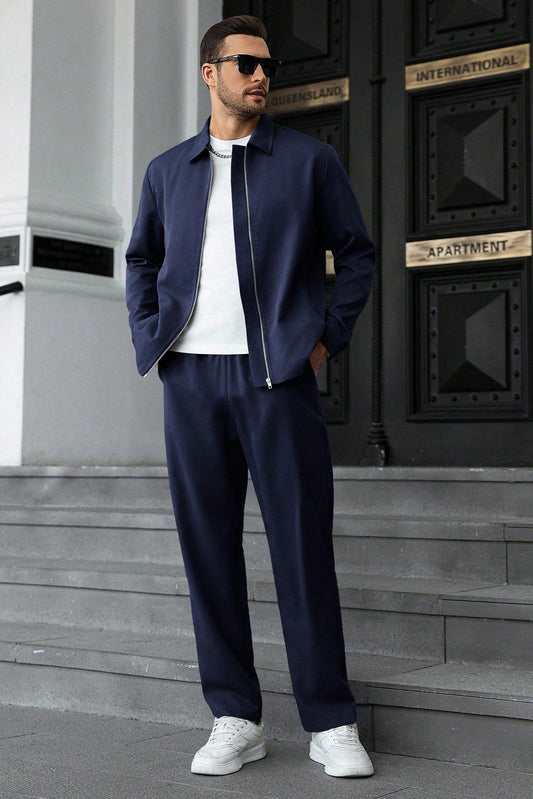 Harrington Tracksuit - Navy