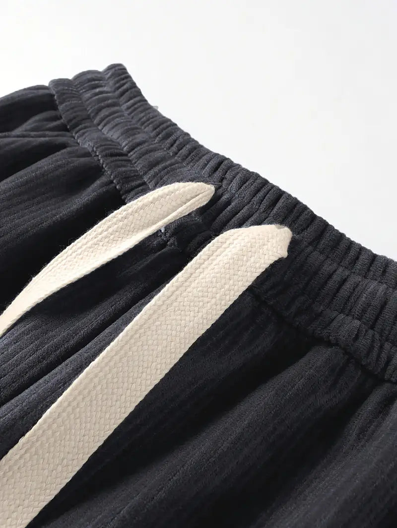 Texture Line NoSpandex StraightFit Trouser - Black