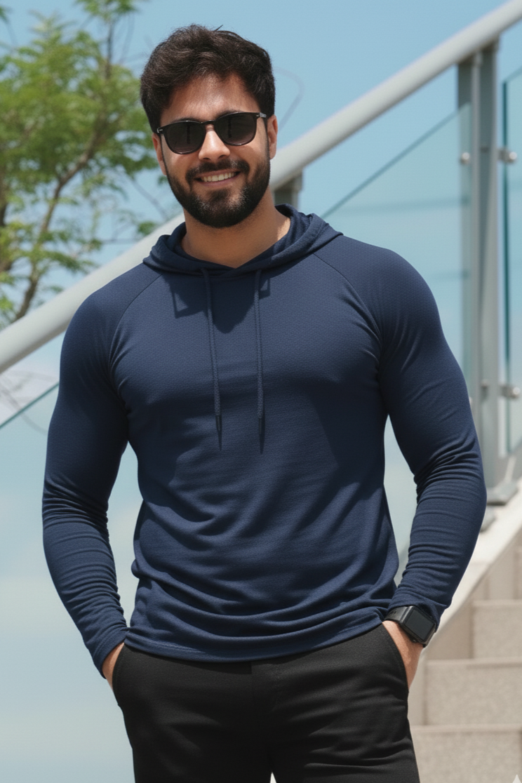 Light Weight SpandexDry Hoodie - Charcoal