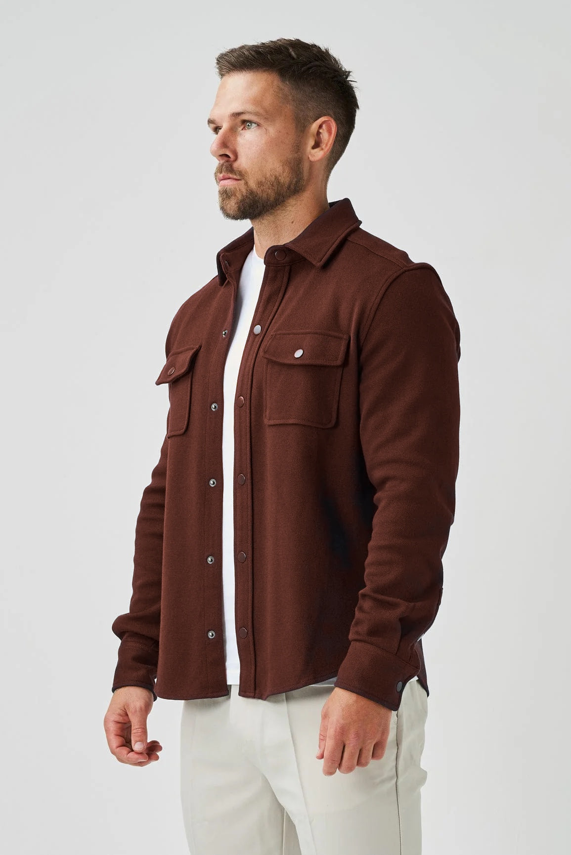Fleece Overshirt - Chocolate