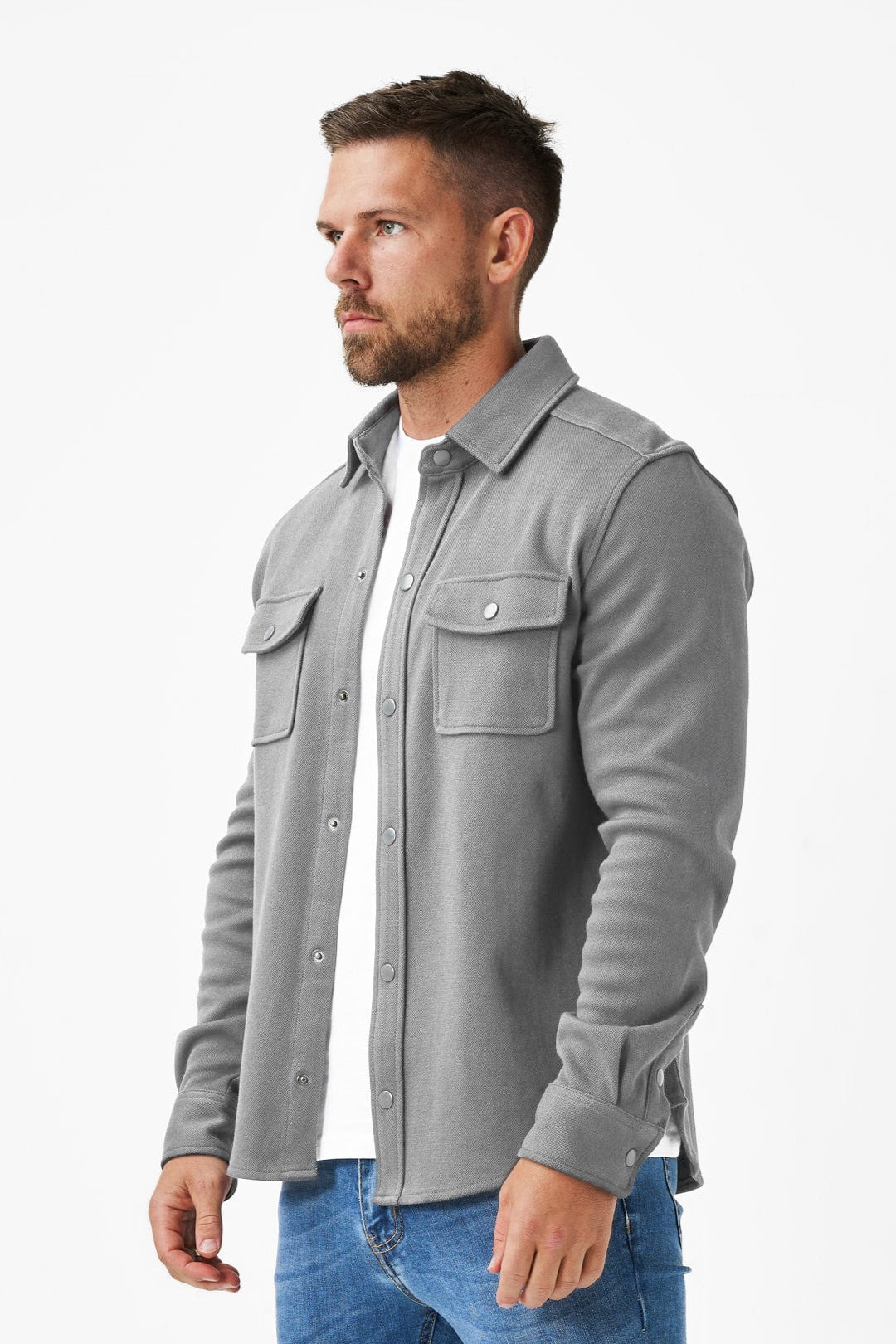 Fleece Overshirt - Sliver