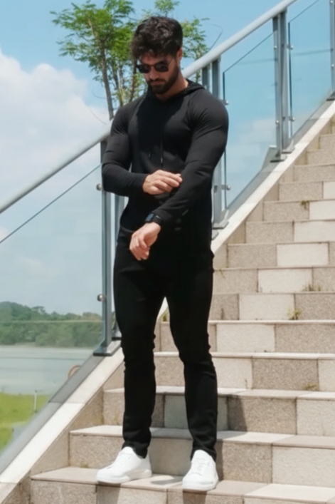 Light Weight Ice Hoodie - Black
