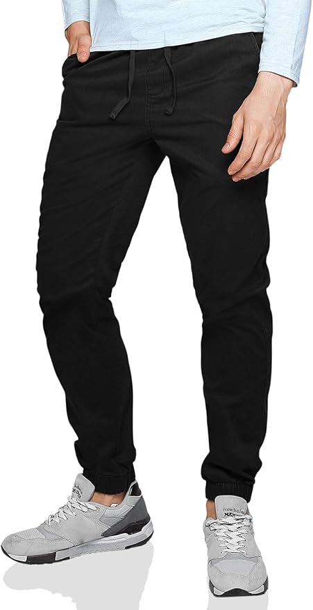 RestDay Chino Woven Joggers Trouser - Black
