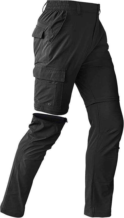 SpandexDry Woven Golf Convertable Pants - Black