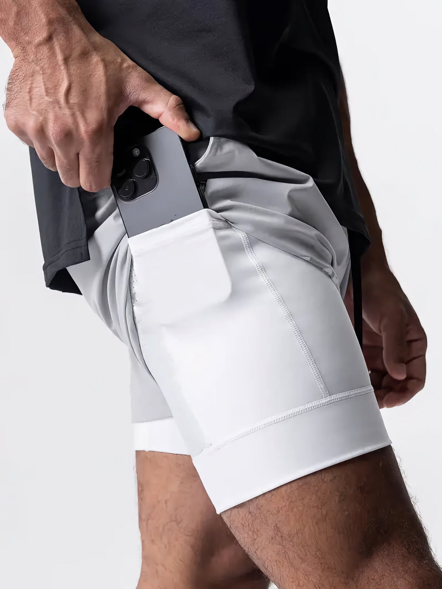 Power Spandexdry Shorts - White