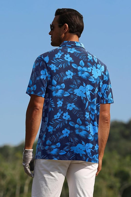 Golf Spandexdry Polo - Blue Rose