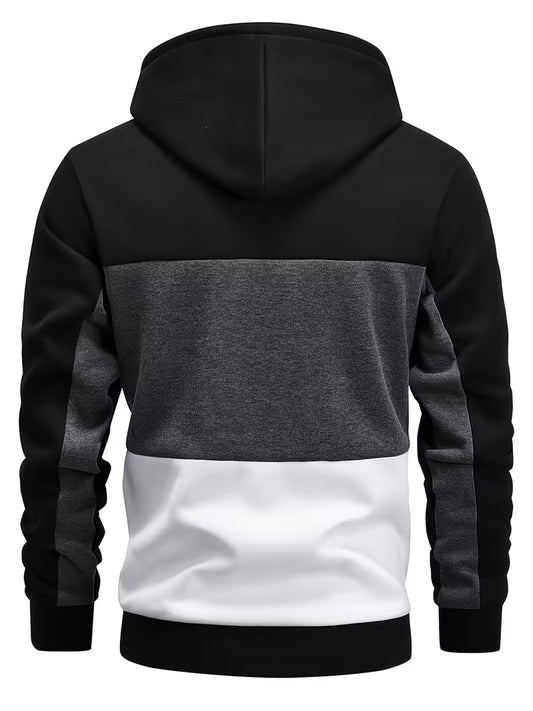 Colorblock hoodie - Black