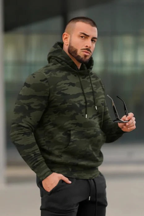 Army Camo hoodie - Olive