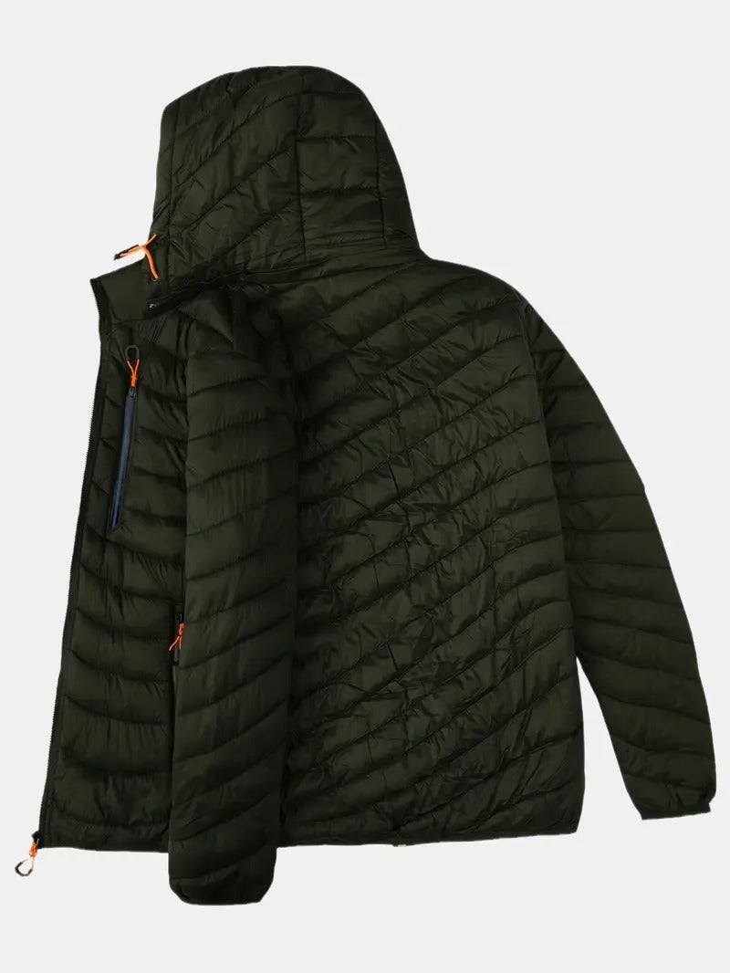 Wave Puffer Jacket - Black