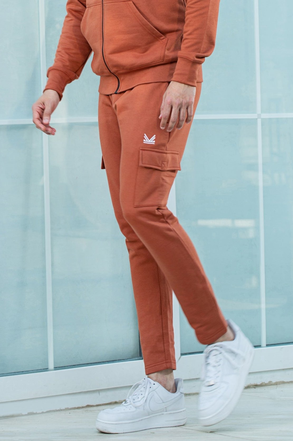 ARRIVAL Cargo Fleece trouser - peach