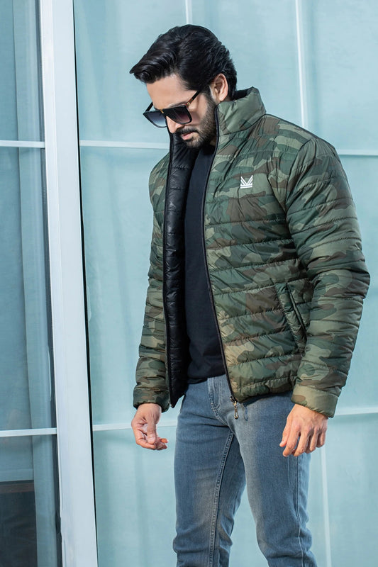 Reversible camo jacket - Camo / Black