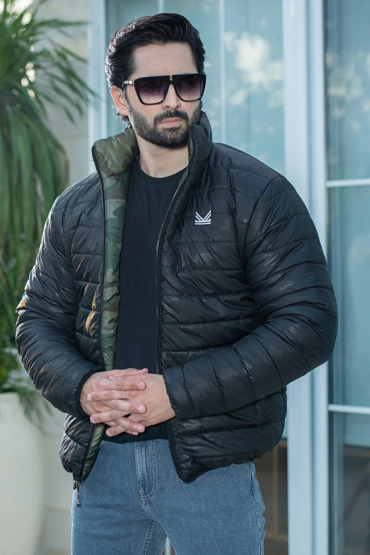 Reversible camo jacket - Camo / Black