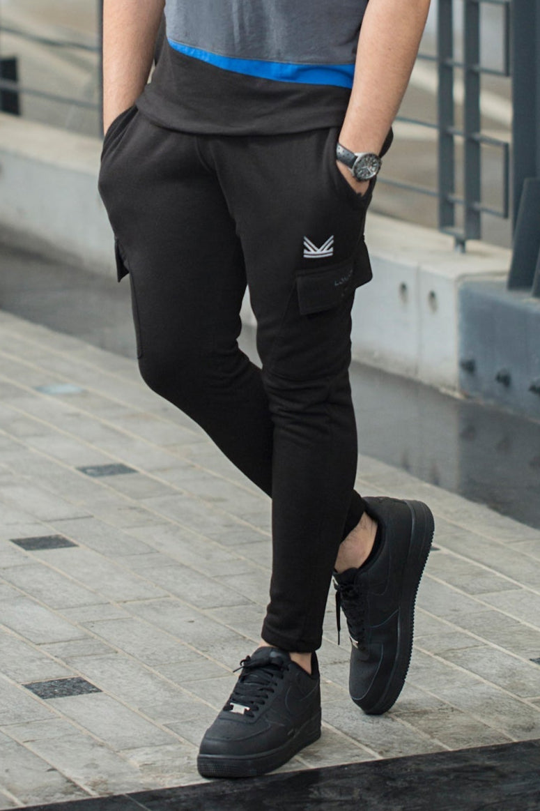 Paris Cotton Trouser - Black/Grey
