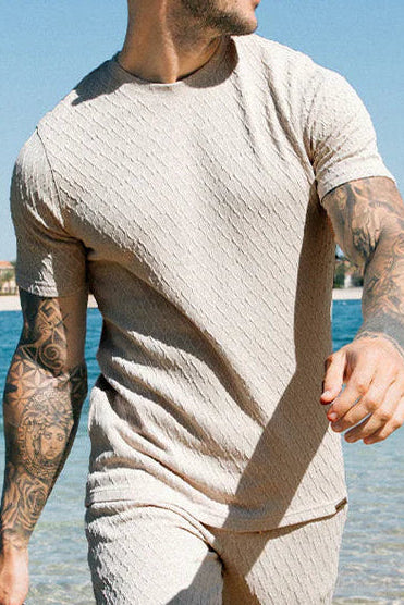 Cabo Textured Tee - Cream