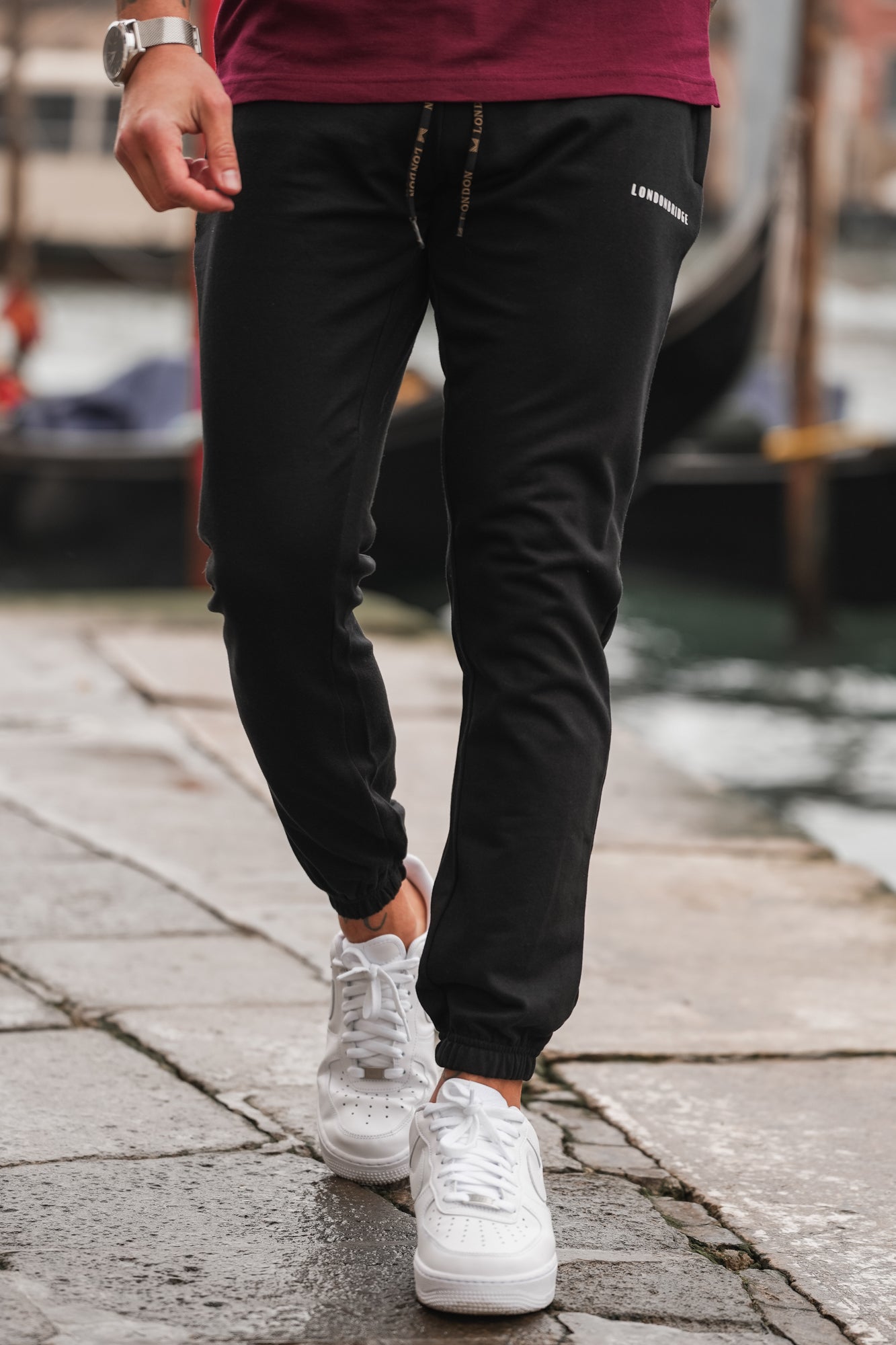 French Cotton Terry Trouser Wine