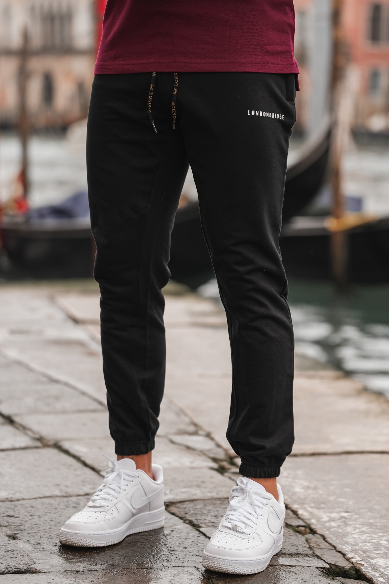 French Cotton Terry Trouser Wine