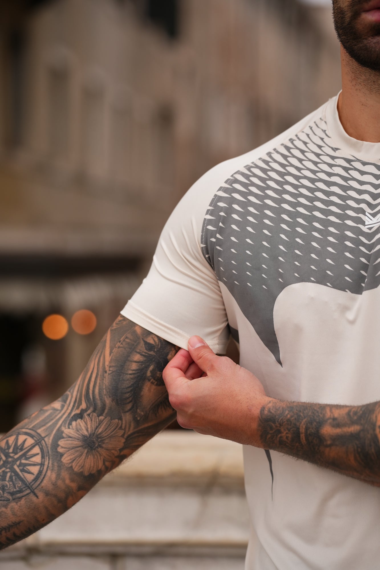 Venom SpandexDry Tee in Cream