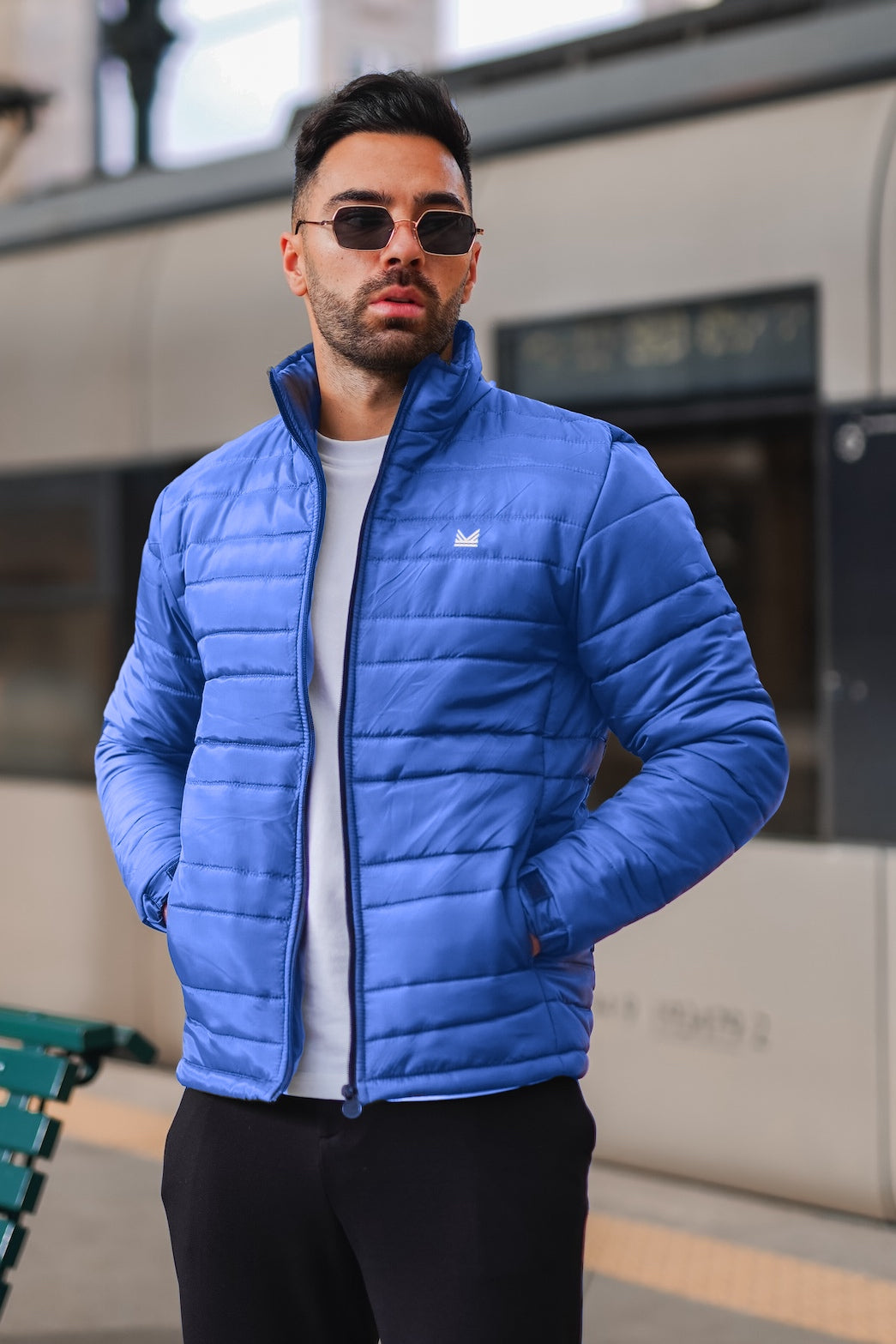 Imported NormalWeight Packable Puffer - Blue