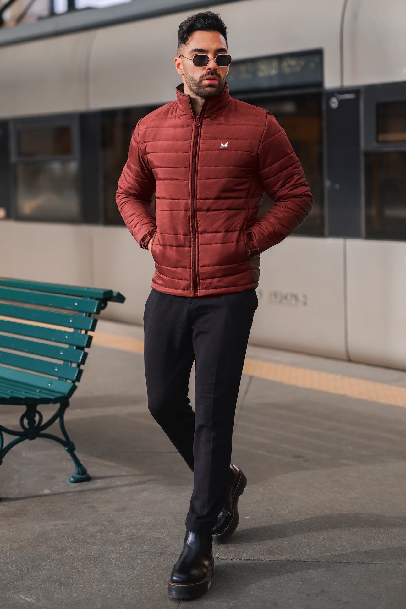 Imported NormalWeight Packable Puffer - Red