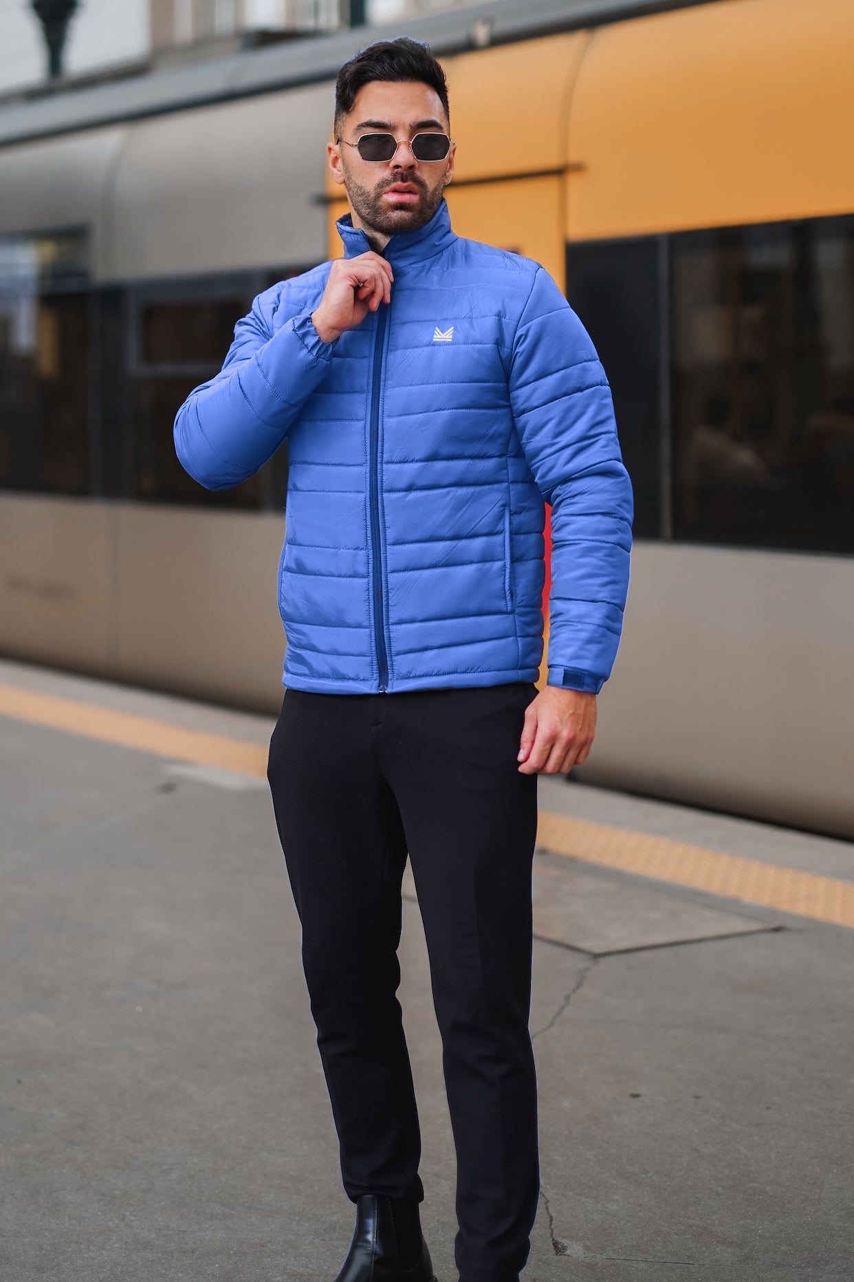 Imported NormalWeight Packable Puffer - Blue