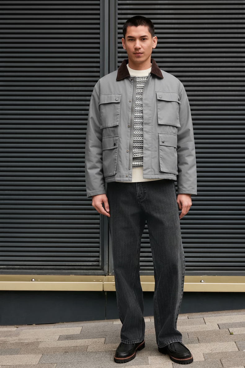 Cargo Jacket - Grey