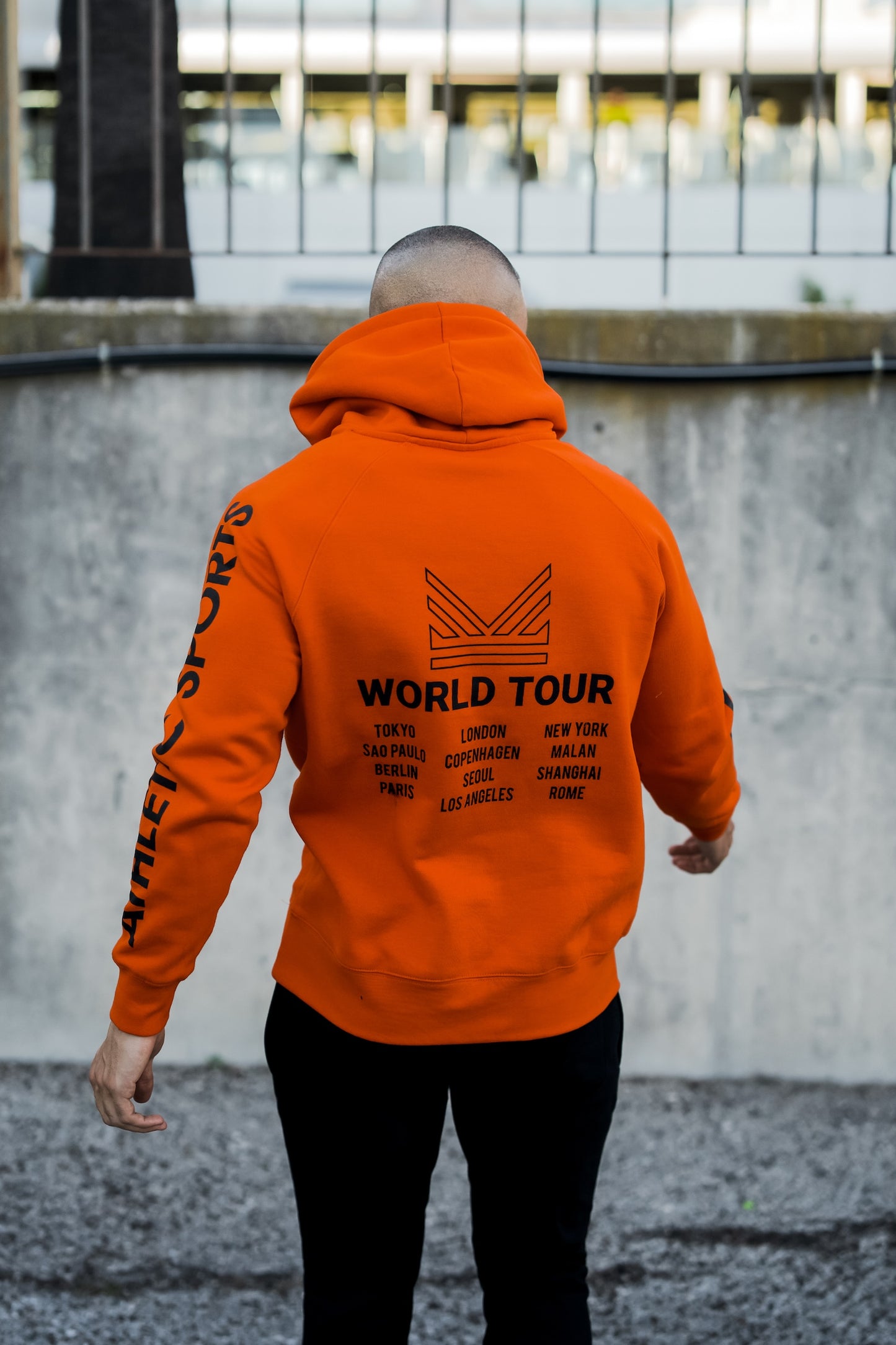 Worldwide Cotton Hoodie - Orange