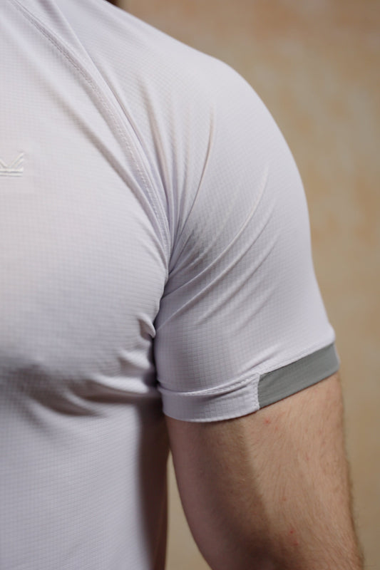 Tennis Box Spandexdry T-Shirts -White