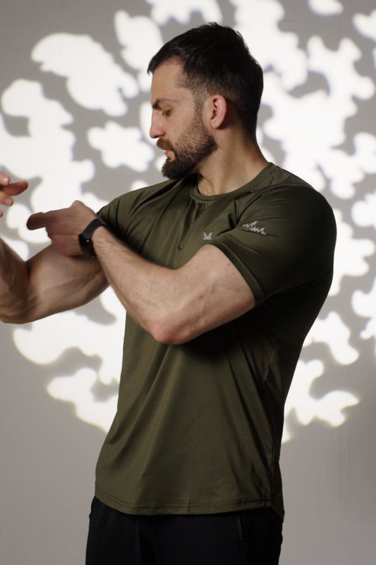 Bolt Spandexdry T-Shirts - Olive