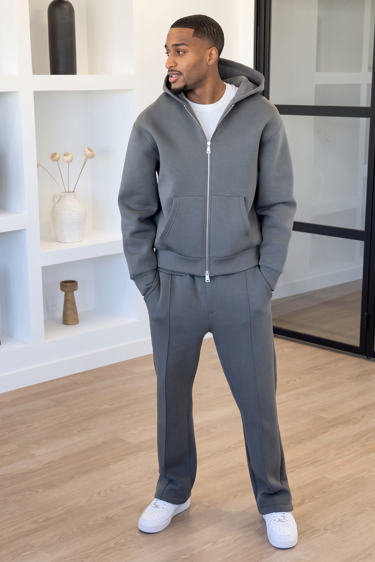 Calma Tracksuit LooseFit - Charcoal