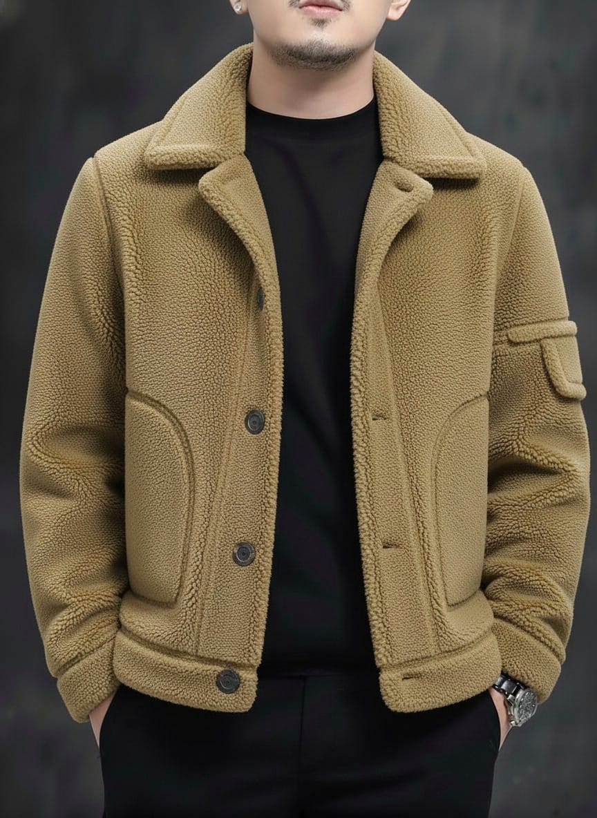 Sherpa Furr Overshirt - Skin