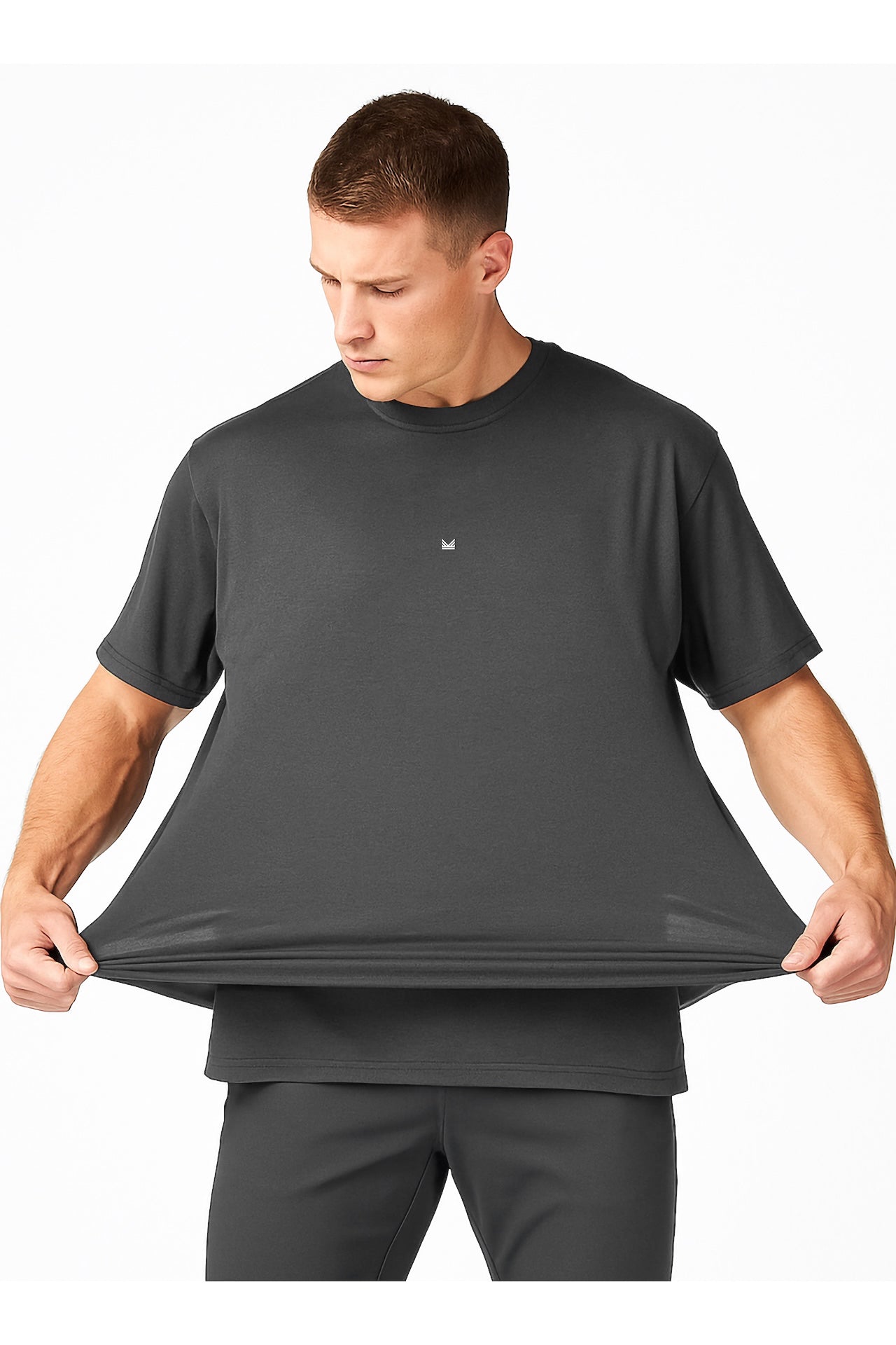 Oversize Spandexdry Tshirt - Charcoal