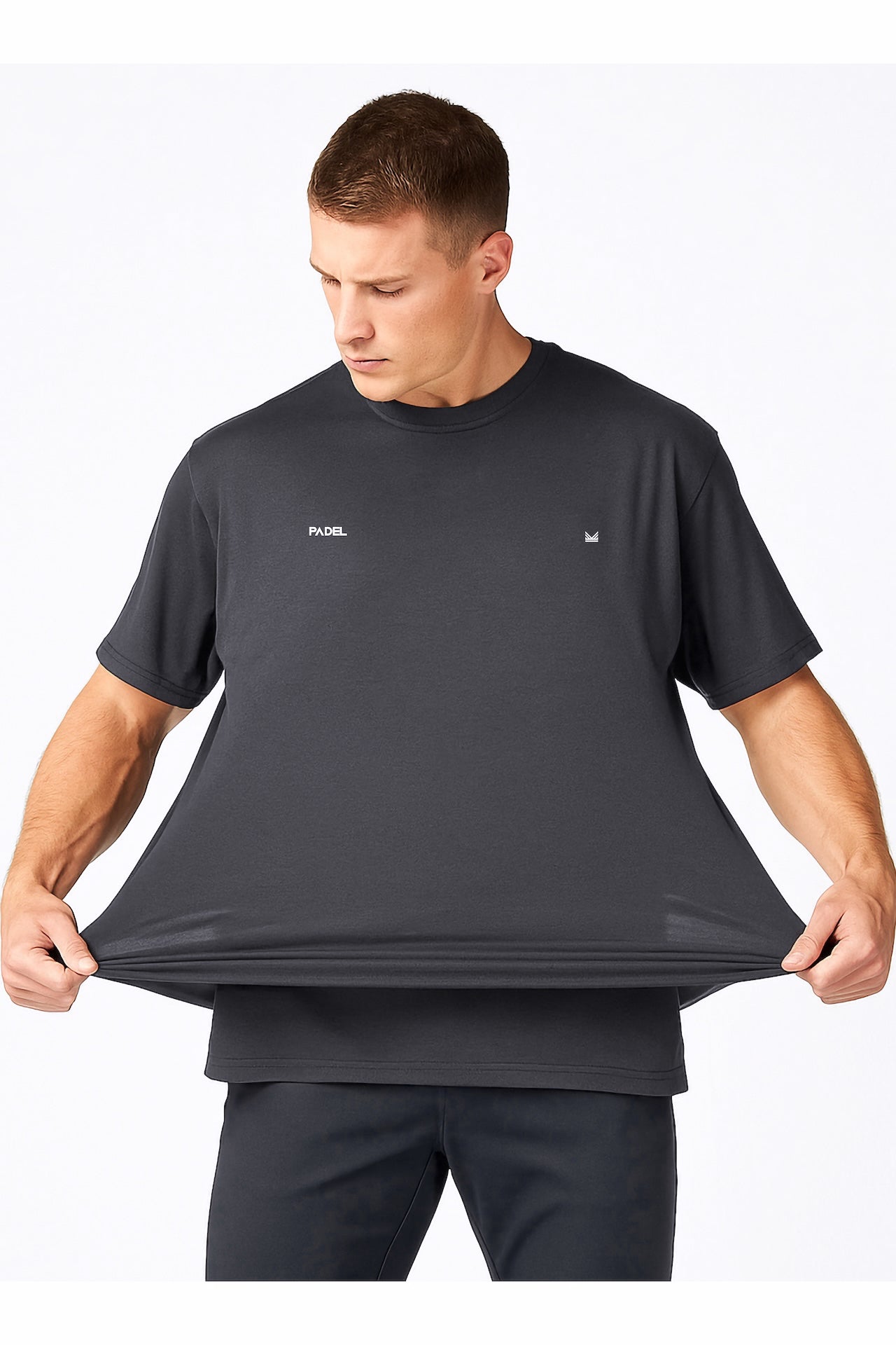 Padel Oversize Spandexdry Tshirt - Charcoal