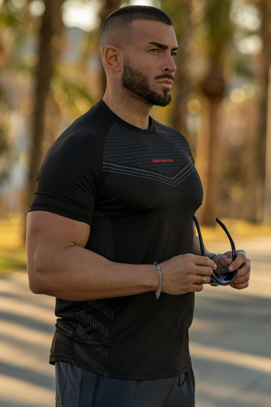 SUPERHERO SpandexDry T-Shirts - Black