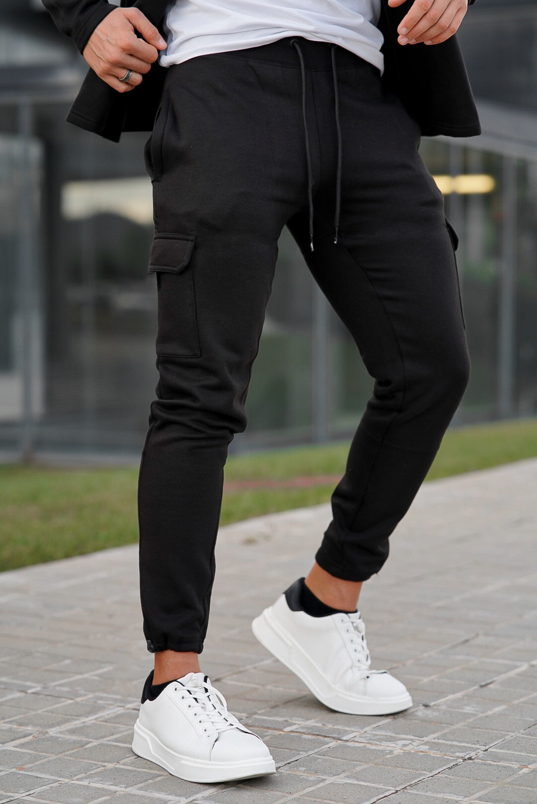 Pro Terry Cotton Trouser - Black